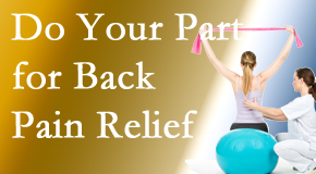 Shoreline Medical Services/ Hutter Chiropractic Office invites back pain sufferers to participate in their own back pain relief recovery. 