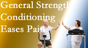 Shoreline Medical Services/ Hutter Chiropractic Office helps patients find the right exercise for them to strengthen their spine and body to best ease back pain. 