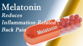Shoreline Medical Services/ Hutter Chiropractic Office presents new findings that melatonin interrupts the inflammatory process in disc degeneration that causes back pain.