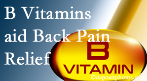 Shoreline Medical Services/ Hutter Chiropractic Office may include B vitamins in the Groton chiropractic treatment plan of back pain sufferers. 