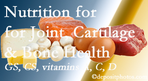Shoreline Medical Services/ Hutter Chiropractic Office explains the benefits of vitamins A, C, and D as well as glucosamine and chondroitin sulfate for cartilage, joint and bone health. 