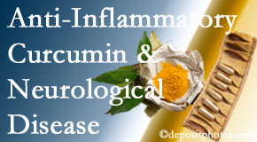 Shoreline Medical Services/ Hutter Chiropractic Office introduces recent findings on the benefit of curcumin on inflammation reduction and even neurological disease containment.