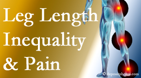 Shoreline Medical Services/ Hutter Chiropractic Office checks for leg length inequality as it is related to back, hip and knee pain issues.