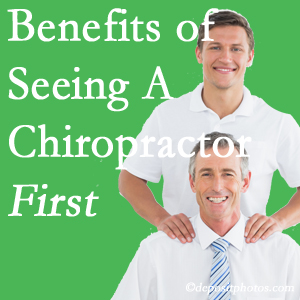 Getting Groton chiropractic care at Shoreline Medical Services/ Hutter Chiropractic Office first may reduce the odds of back surgery need and depression.