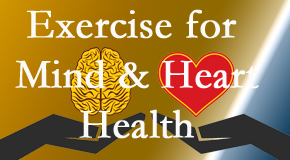 A healthy heart helps maintain a healthy mind, so Shoreline Medical Services/ Hutter Chiropractic Office encourages exercise.