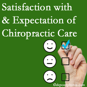 Groton chiropractic care provides patient satisfaction and meets patient expectations of pain relief.
