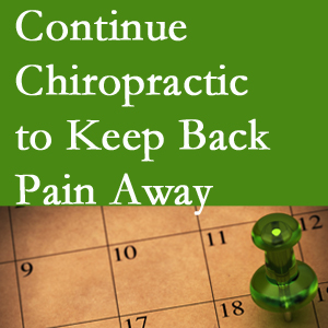 Continued Groton chiropractic care helps keep back pain away.