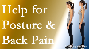 Poor posture and back pain are linked and find help and relief at Shoreline Medical Services/ Hutter Chiropractic Office.