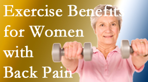 Shoreline Medical Services/ Hutter Chiropractic Office shares new research about how beneficial exercise is, especially for older women with back pain. 