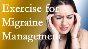 Shoreline Medical Services/ Hutter Chiropractic Office includes exercise into the chiropractic treatment plan for migraine relief.
