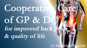 Shoreline Medical Services/ Hutter Chiropractic Office coordinates care of chronic low back pain with any local healthcare providers to help our patients!