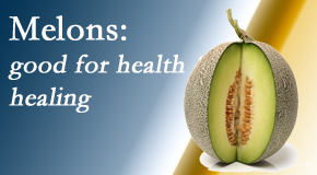 Shoreline Medical Services/ Hutter Chiropractic Office shares how nutritiously good melons can be for our chiropractic patients’ healing and health.