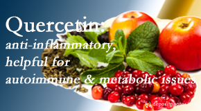 Shoreline Medical Services/ Hutter Chiropractic Office explains the benefits of quercetin for autoimmune, metabolic, and inflammatory diseases. 