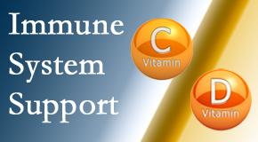 Shoreline Medical Services/ Hutter Chiropractic Office shares details about the benefits of vitamins C and D for the immune system to fight infection. 