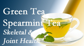 Shoreline Medical Services/ Hutter Chiropractic Office shares the benefits of green tea on skeletal health, a bonus for our Groton chiropractic patients.