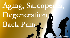 Shoreline Medical Services/ Hutter Chiropractic Office relieves a lot of back pain and sees a lot of related sarcopenia and back muscle degeneration.