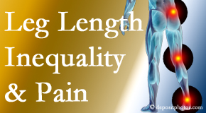 Shoreline Medical Services/ Hutter Chiropractic Office checks for leg length inequality as it is related to back, hip and knee pain issues.