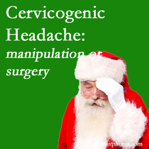 The Groton chiropractic manipulation and mobilization show benefit for relieving cervicogenic headache as an option to surgery for its relief.