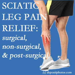 The Groton chiropractic relieving treatment for sciatic leg pain works non-surgically and post-surgically for many sufferers.