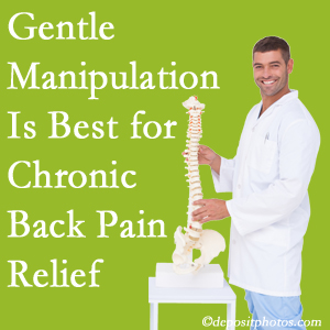 Gentle Groton chiropractic treatment of chronic low back pain is superior.