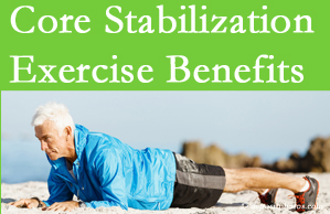 Shoreline Medical Services/ Hutter Chiropractic Office shares support for core stabilization exercises at any age in the management and prevention of back pain. 