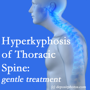 1        The Groton chiropractic care of hyperkyphotic curves in the [thoracic spine in older people responds nicely to gentle chiropractic distraction care. 